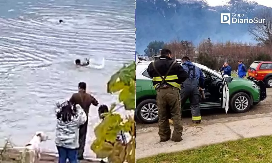 Heroica acción de Carabineros que rescataron a menor del río Aysén 