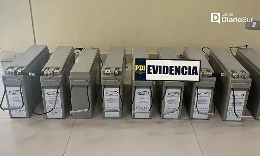 PDI recuperó baterías sustraídas a empresa de telefonía de Puerto Ibáñez