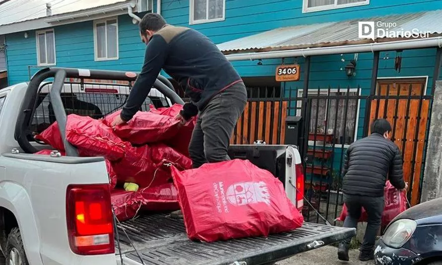 Familias de Coyhaique reciben ayuda para enfrentar las bajas temperaturas