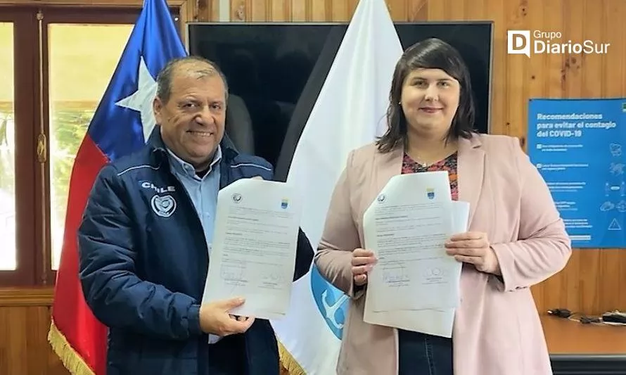 Municipio de Cisnes firmó acuerdo con Federación de Vóleibol