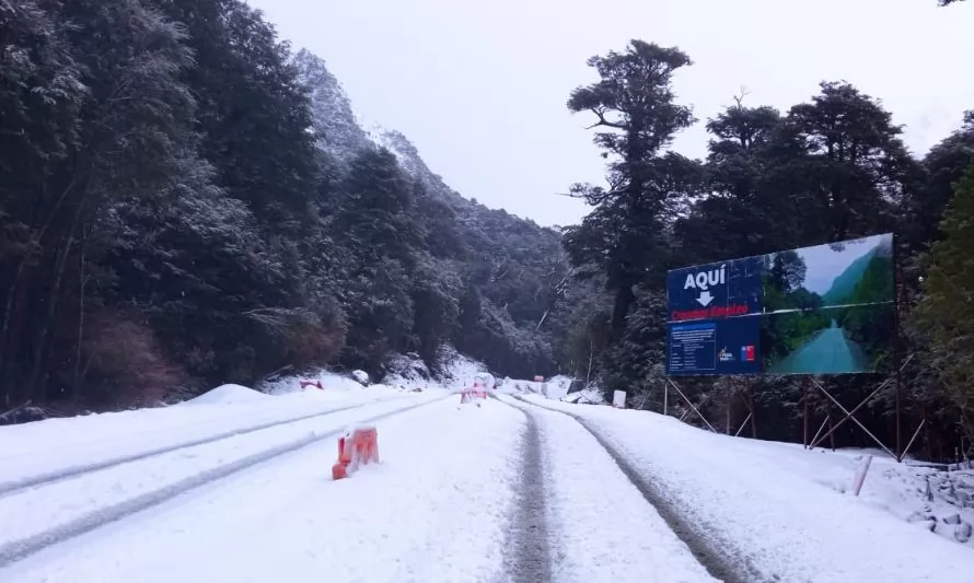 Conoce el estado de las rutas en la Región de Aysén tras intensa nevazón 