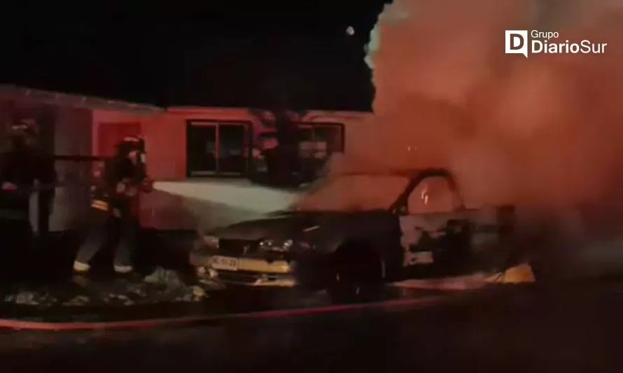 Vehículo fue incendiado durante la madrugada en Puerto Aysén
