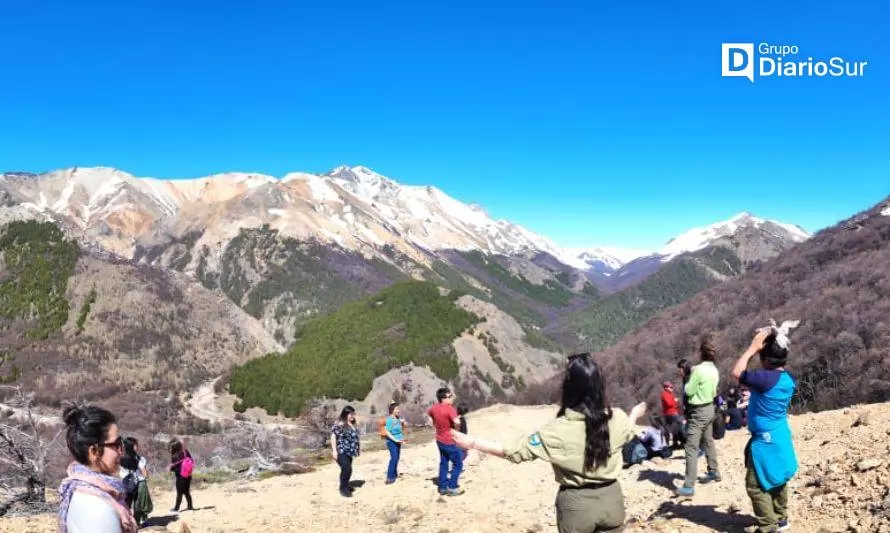 Estudiantes disfrutaron de "clases" al aire libre en Parque Nacional Cerro Castillo