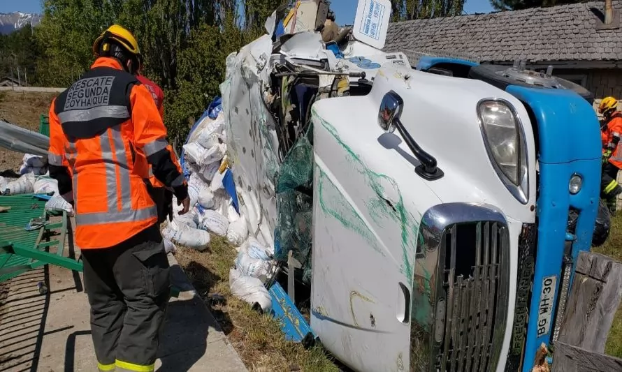 Reportan accidente de tránsito camino a Balmaceda
