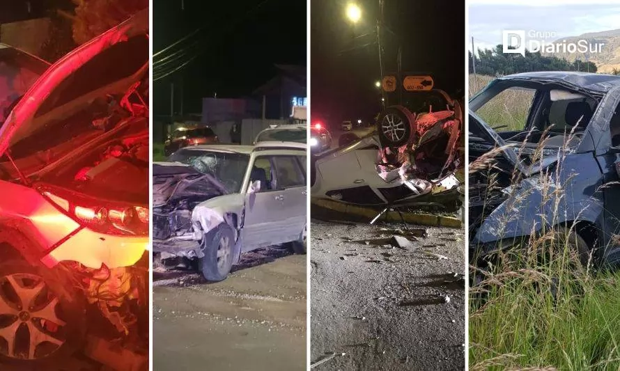 Triste récord: cuatro accidentes dejan siete lesionados en Coyhaique

