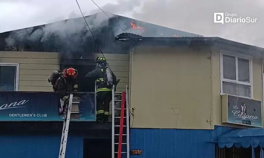 Incendio en club nocturno moviliza a Bomberos de Puerto Aysén