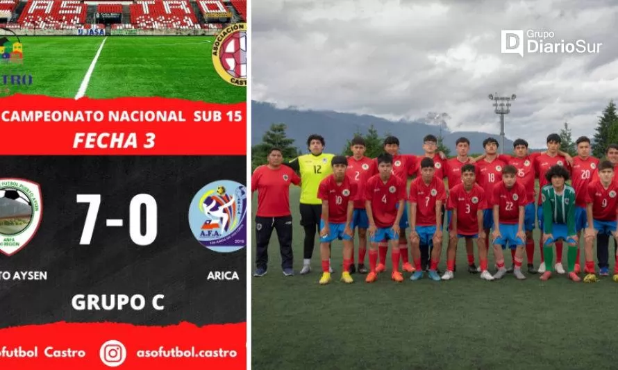 Se hizo justicia: Puerto Aysén arrasó con Arica y clasificó a cuartos de final en Nacional sub-15