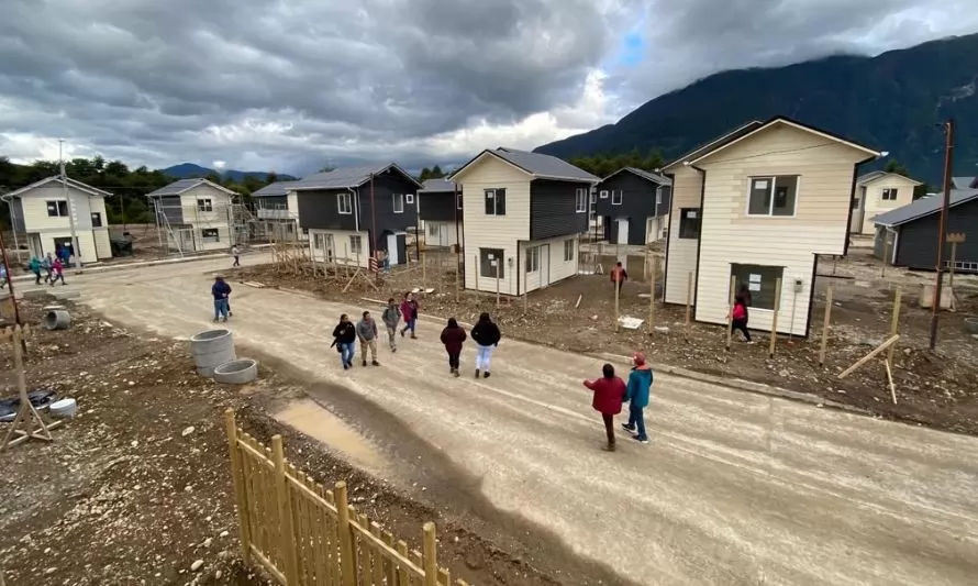 Comité visitó construcción de sus futuras casas en Puerto Aysén