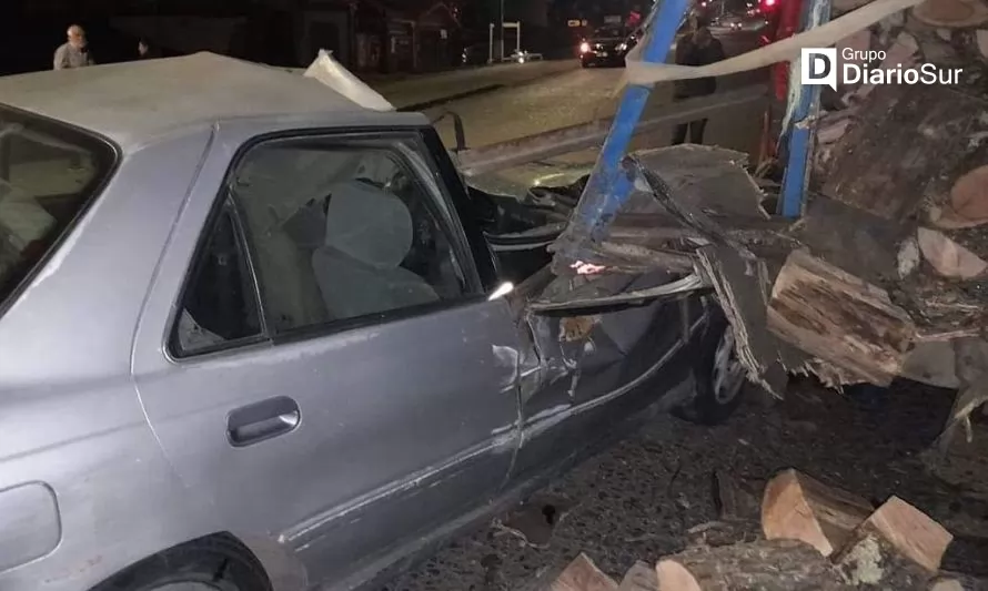 Investigan causas de choque de vehículo en Coyhaique