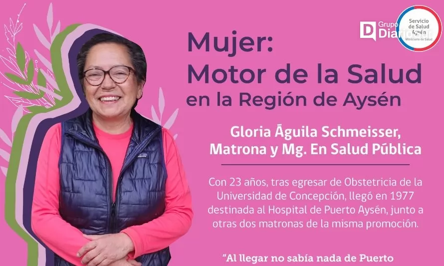 Servicio de Salud Aysén destaca trayectoria de conocida matrona