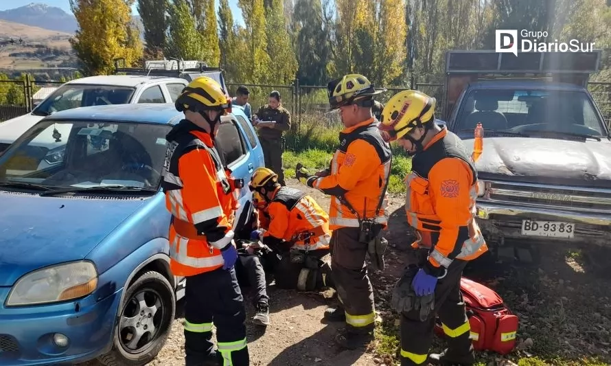 Reportan accidente en Coyhaique: ciclista lesionado