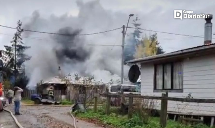 Incendio consumió casa habitación en Puerto Aysén