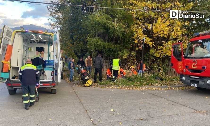 Motociclista colisionó contra un jeep en Coyhaique