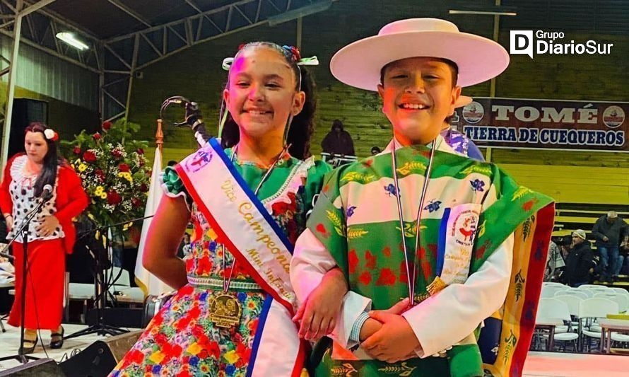 Niños coyhaiquinos fueron vicecampeones nacionales de cueca mini infantil