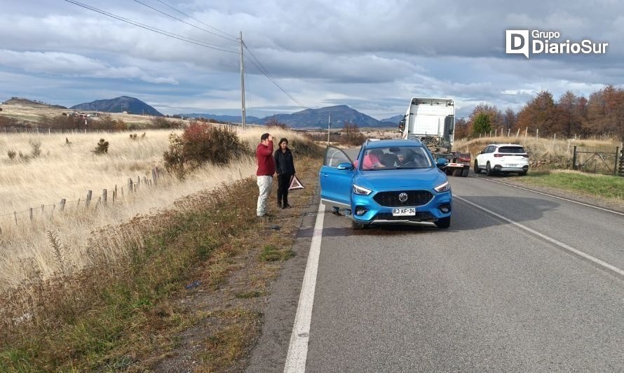 Conductora se llevó gran susto en Ruta 7