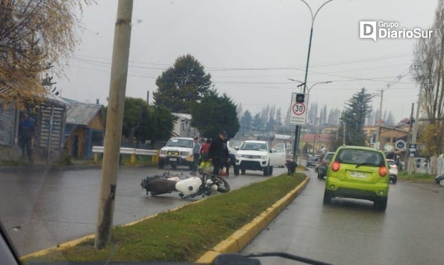 Motociclista atropelló a peatón en Coyhaique