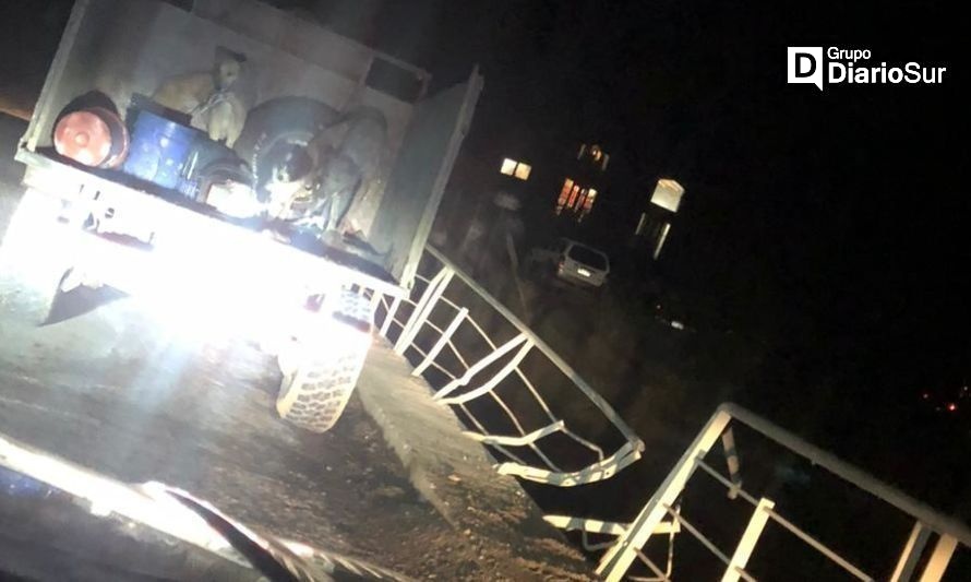 Reportan accidente en Puente Mondaca en Coyhaique