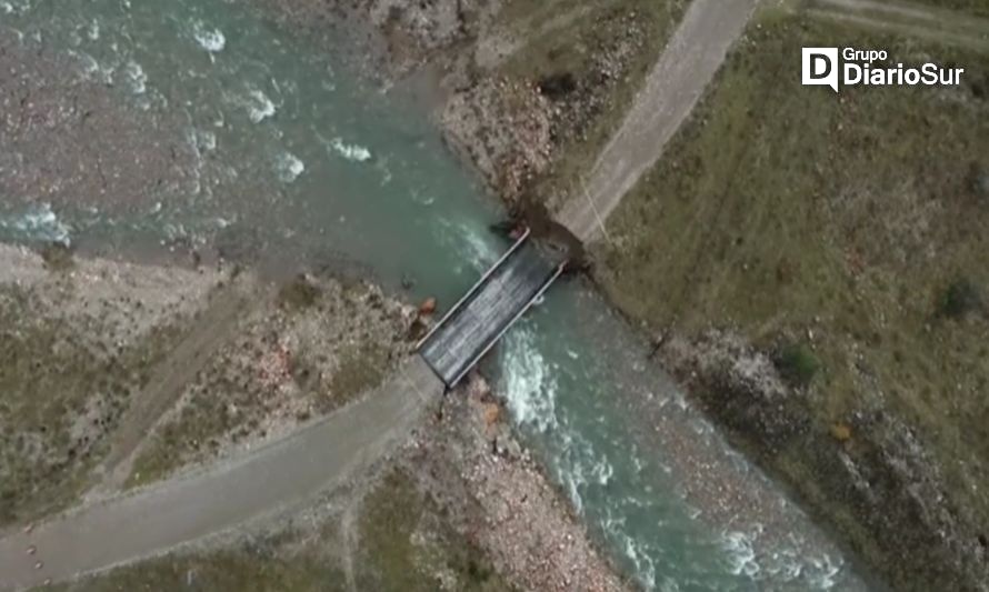 MOP Aysén repuso el puente Los Jara