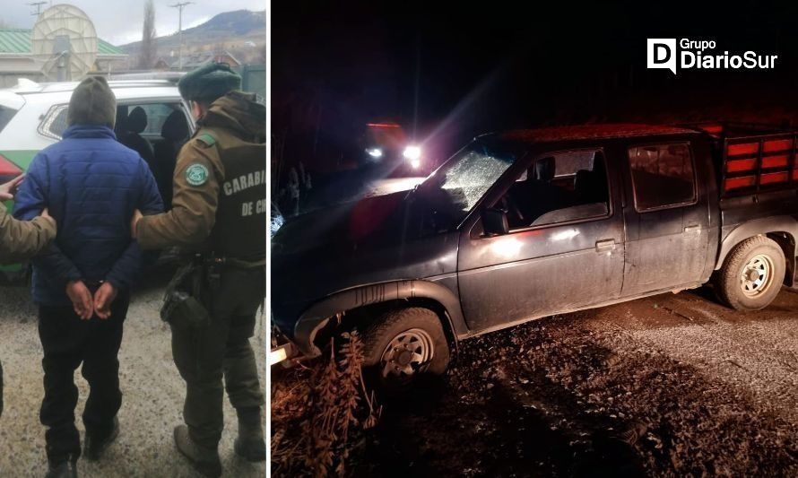 Carabineros detuvo a sujeto y recuperó camioneta robada en Coyhaique