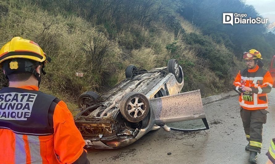 Tres lesionados en accidente en ruta 240