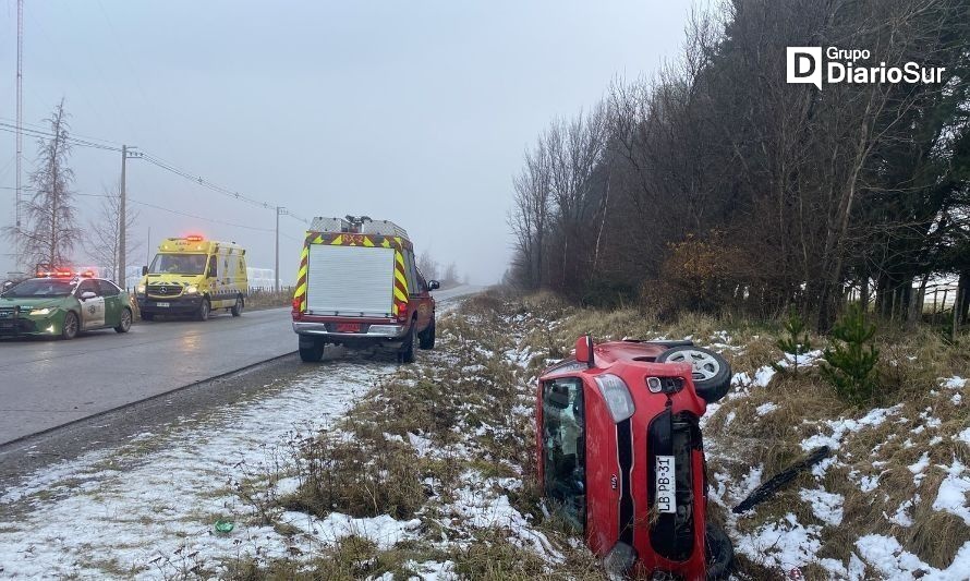 Otro accidente producto de la escarcha matinal