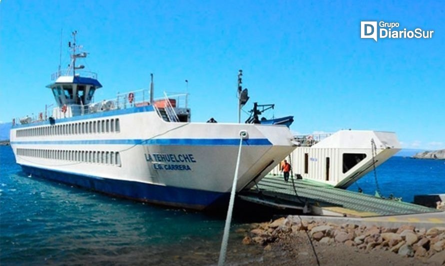 Barcaza Tehuelche retomará sus funciones en lago General Carrera
