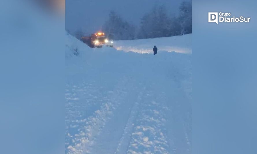 Vialidad trabaja en el despeje de nieve