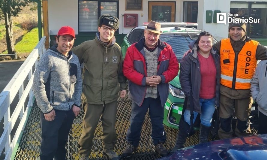 Carabineros del Gope localizó a familia tras denuncia de presunta desgracia en sector El Turbio en Mañihuales