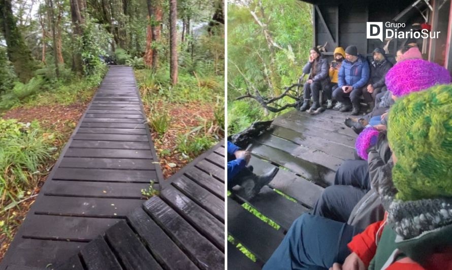 Vecinos del litoral de Cisnes y autoridades visitaron la Reserva Elemental Melimoyu