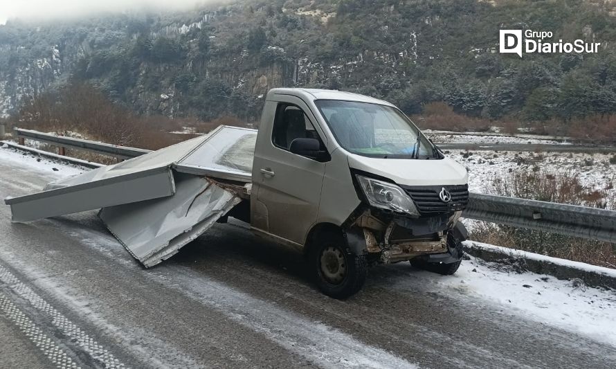 Un lesionado en choque cerca de túnel Farellones