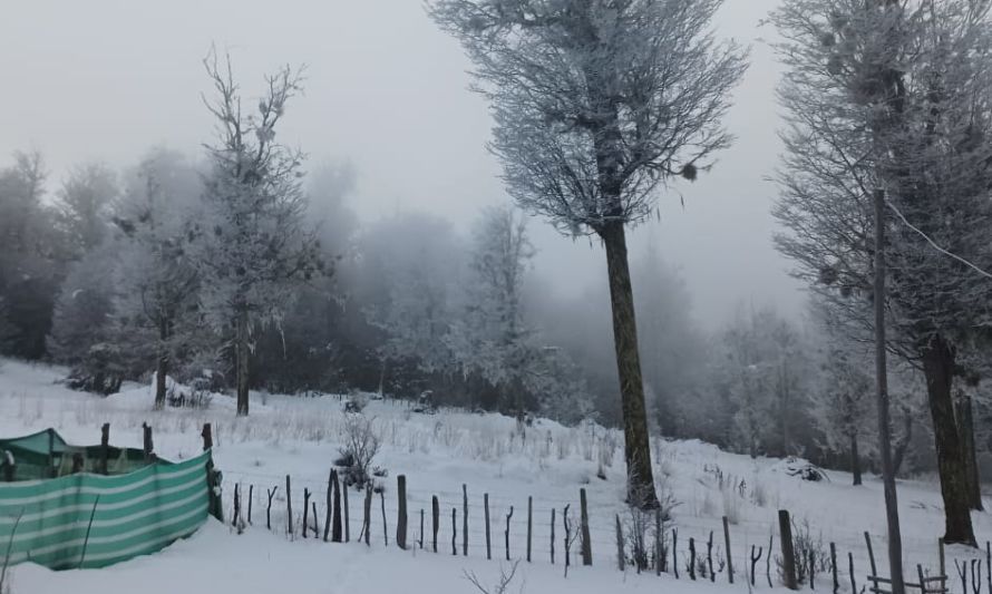 Continúa el frío y el aguanieve en la Región de Aysén