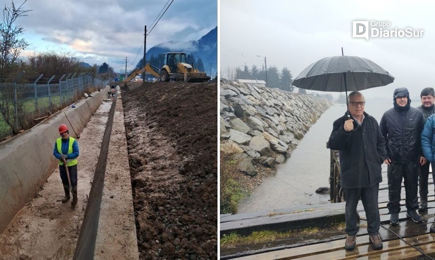 Destacan inversión en colectores de aguas lluvias en Puerto Aysén