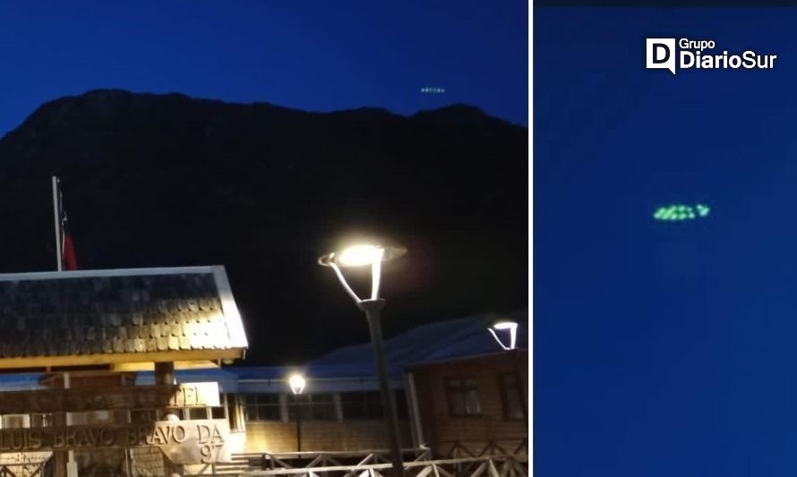 Extrañas luces se avistaron durante la noche en Tortel