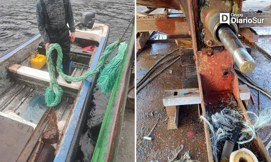 Pescadores artesanales pasaron susto en accidente en fiordo Cupquelan