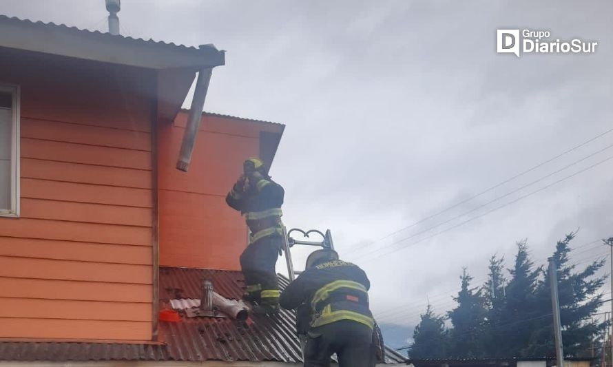 Bomberos controla otra inflamación de ducto de chimenea