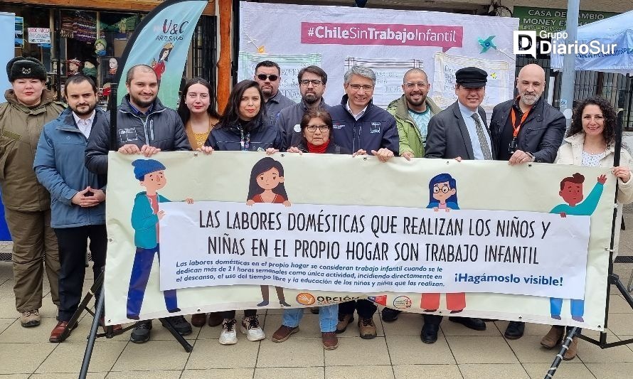 El trabajo infantil al interior del hogar también es una realidad en la región. Crédito: Cedida.