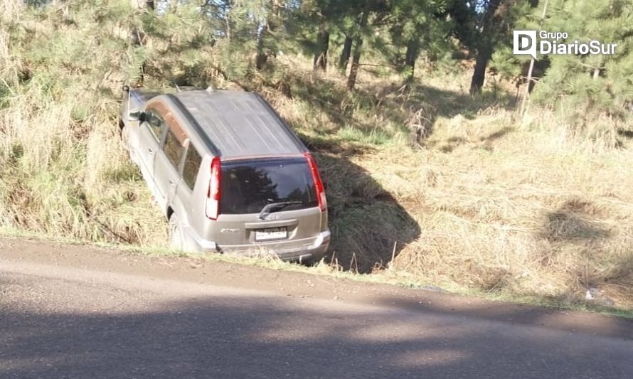 Vehículo sufrió un accidente en el sector El Conejo de Coyhaique