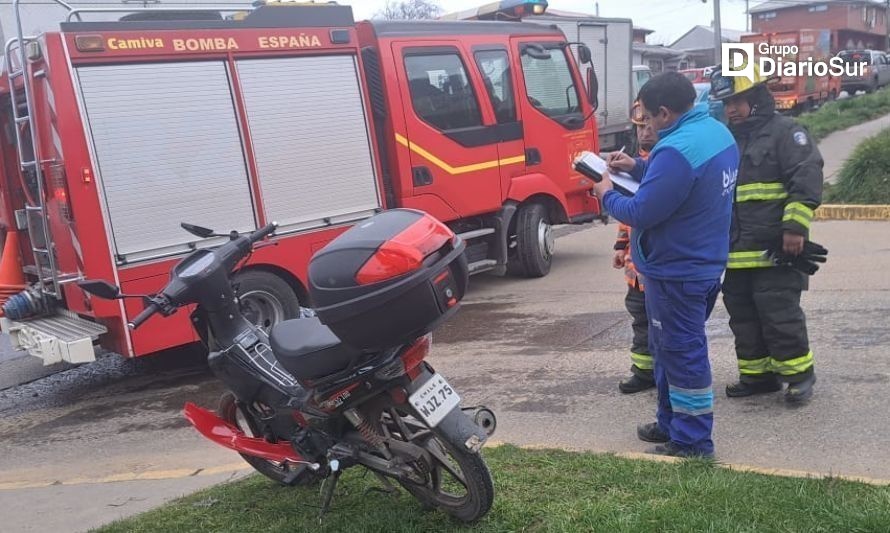 Motociclista resultó con lesiones tras colisionar con un jeep