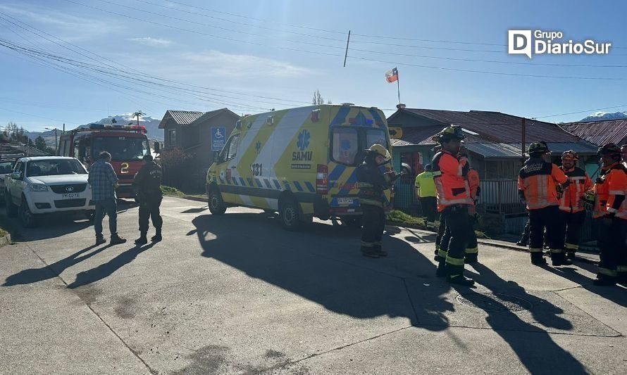 Cuatro lesionados en colisión de baja intensidad