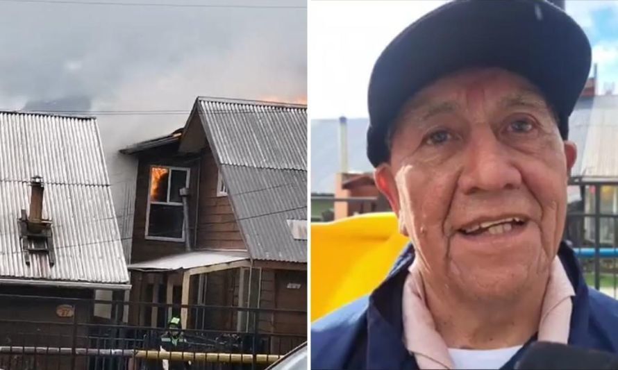 Incendio afecta casa de portador de la antorcha panamericana en Coyhaique