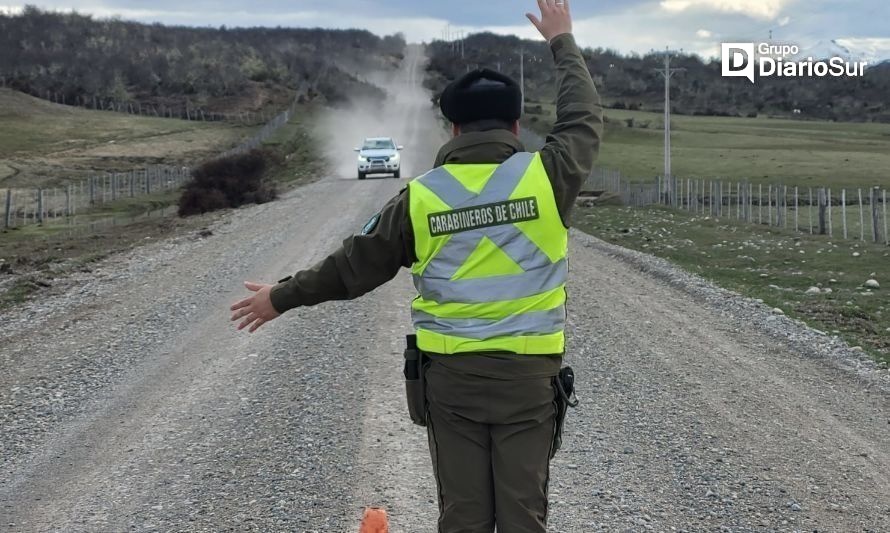 Carabineros Aysén prepara el Plan Ruta Segura por fin de semana largo