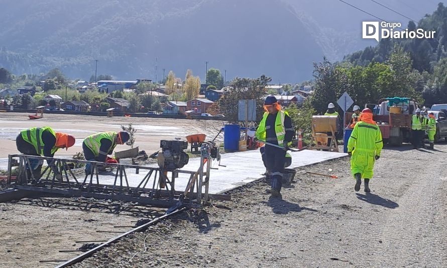 MOP Aysén pavimenta camino antiguo a Puerto Cisnes