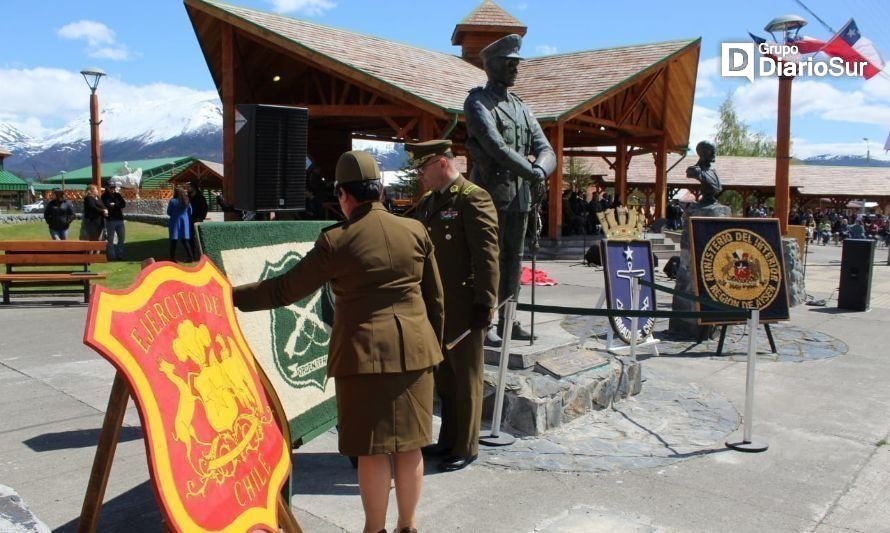 Carabineros homenajeó al teniente Hernán Merino en Villa O'Higgins