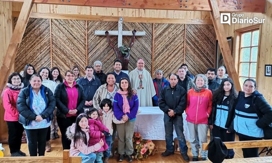 Inauguraron la nueva capilla del sector Melimoyu