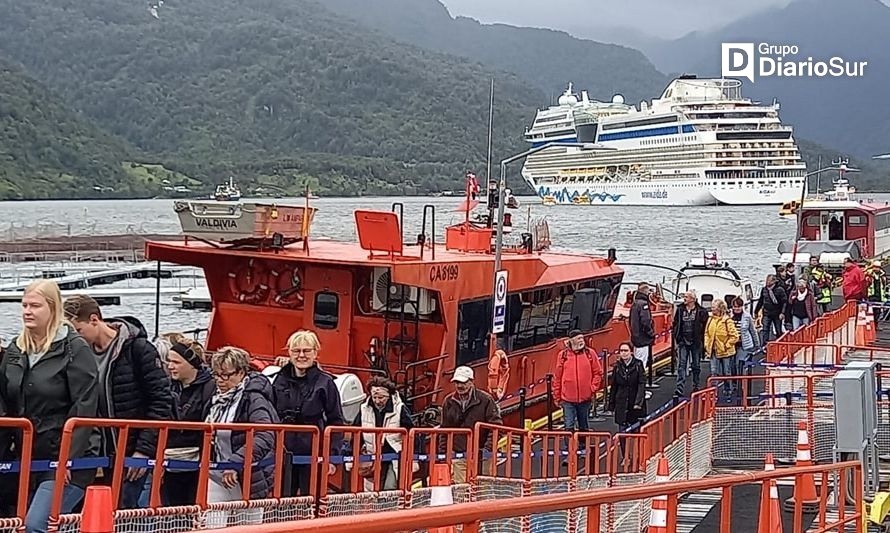 Con el Aidasol se inauguró la temporada de cruceros en Puerto Chacabuco