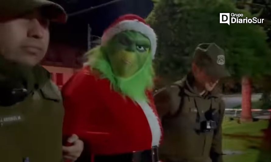 Sigue la película navideña: atraparon al Grinch en Puerto Aysén