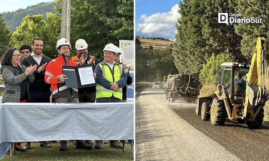 Entregaron terreno para iniciar esperado pavimento del camino a Lago Atravesado