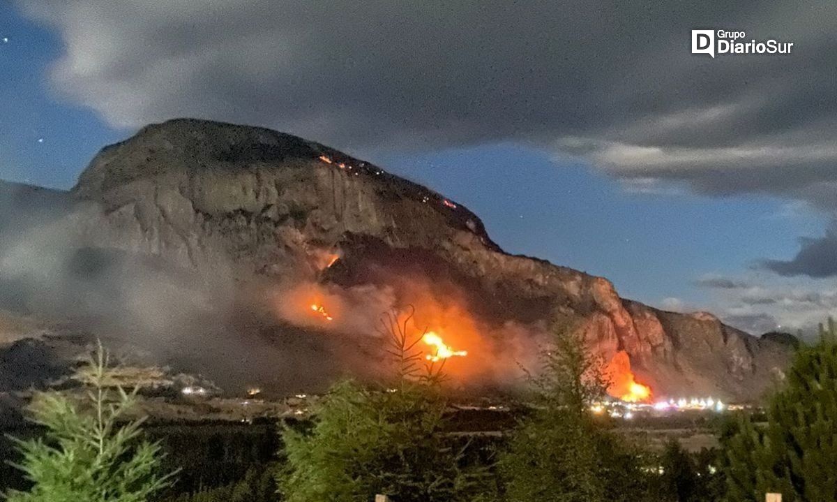 Combate de incendio forestal fue toda la noche