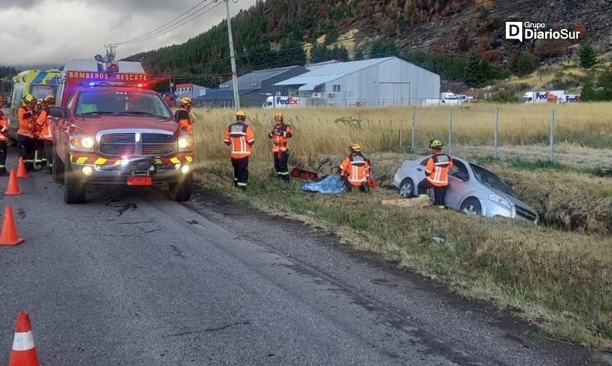 Cuatro lesionados tras accidente camino a Balmaceda