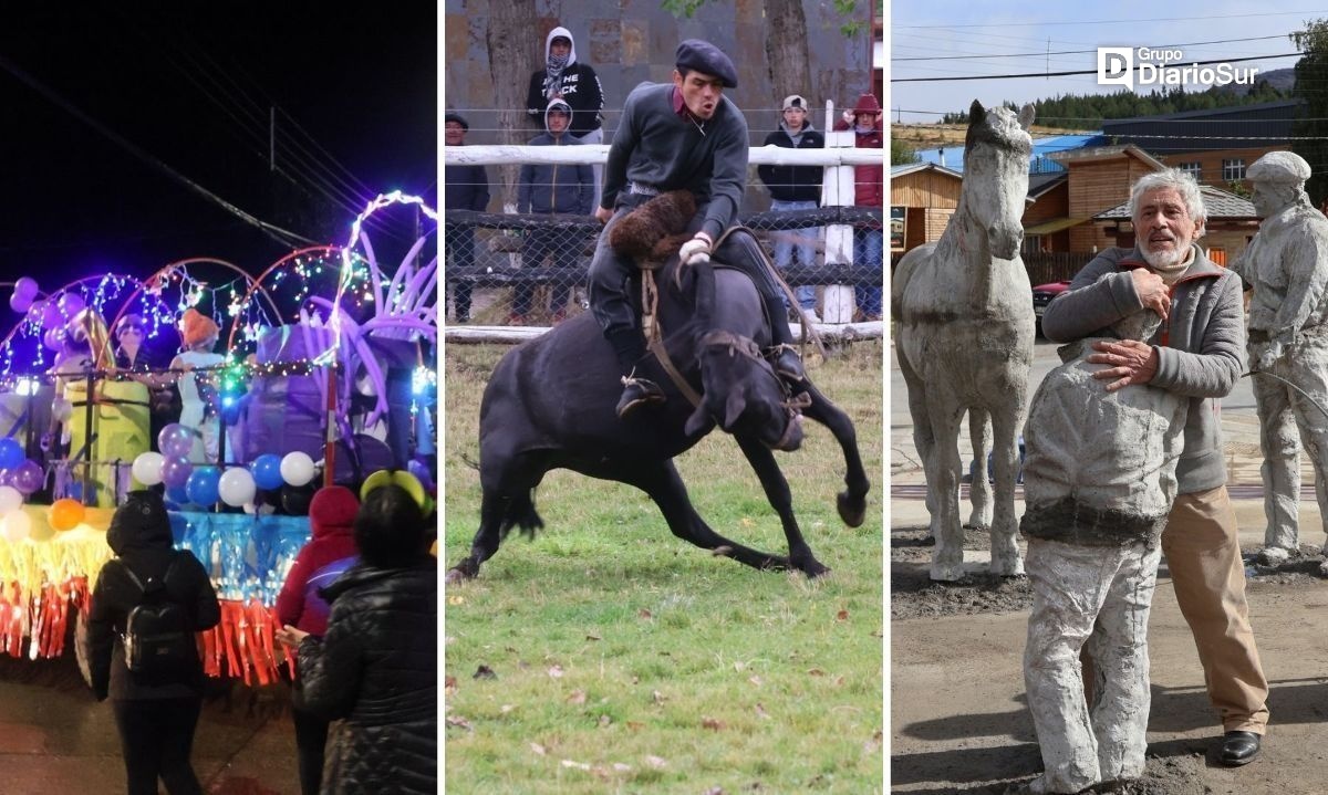 Con desfile, carros alegóricos y jineteadas Cochrane festeja sus 70 años